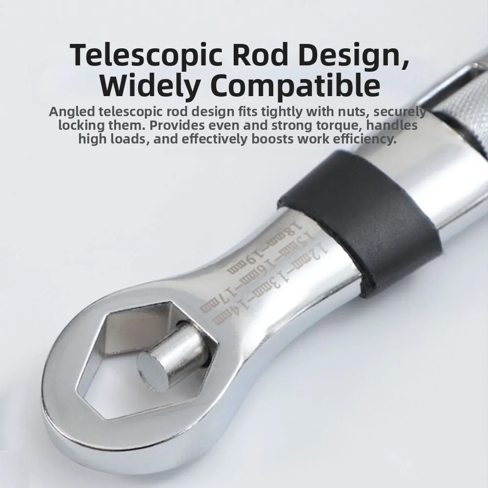 Adjustable Spanner Universal Wrench 7-19mm High Torsion Adjustable Spanner Rotate Double End CR-V Key Flexible Hand Tool