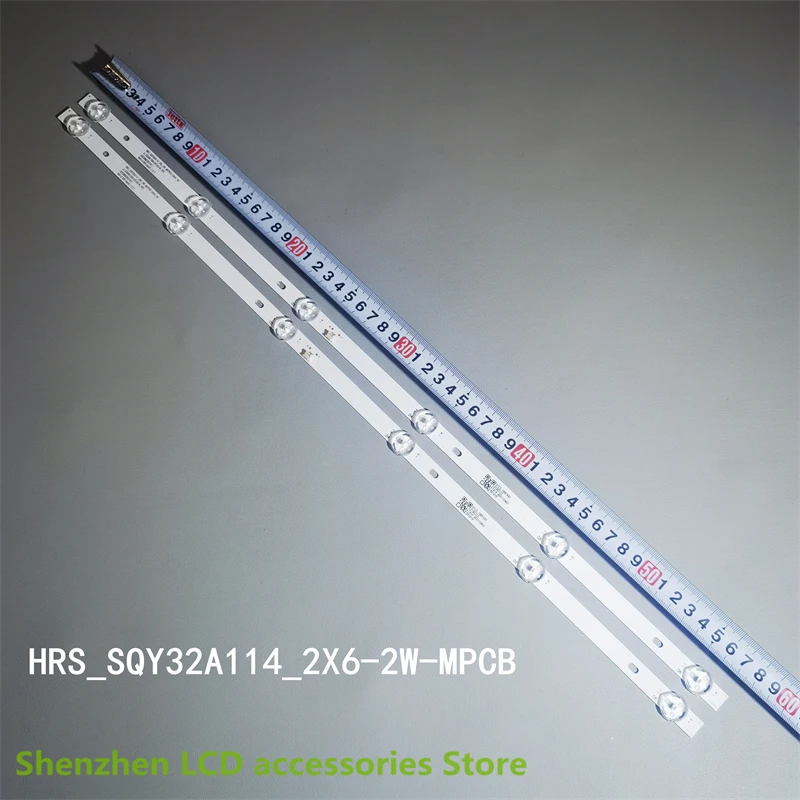 LED Backlight Strip For Hrs Sqy32a114 De 6 Leds Vios Vi 92464 Strisce LED 6 HRS_SQY32_2X6_2W_MCPCB, Nevir NVR-7703-32RD2-N 6LED