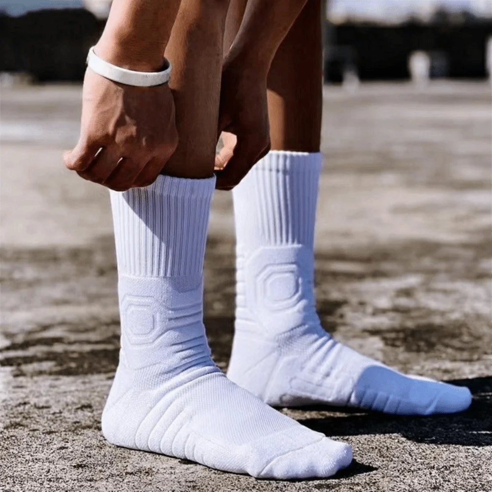 

Outdoor Men Basketball Socks Thicken Non-slip Sports Socks Towel Bottom Comfortable Running Socks Cycling Running