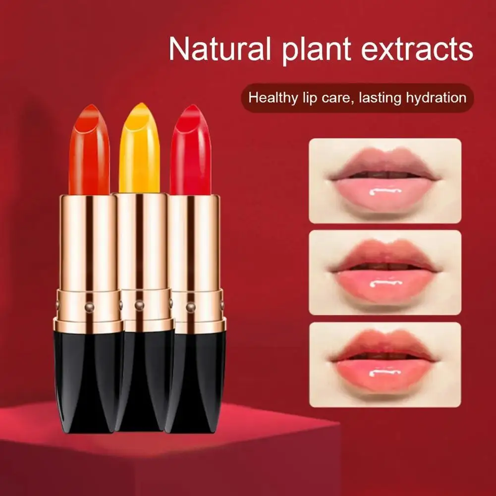 Carotene Discoloration Lip Balm Long Last Moisturizing Dry Color Skin Lip Cracking Anti Waterproof Lipstick Changing Tighte U0X7