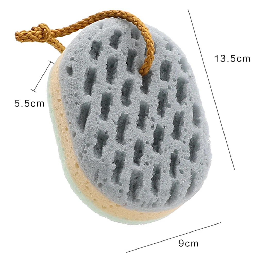 

2PCS Bath Ball Flower Sponge Cleaning Sponges Earth Tones Scrubbers Body Loofah Natural Bath Tools Shower Sponges