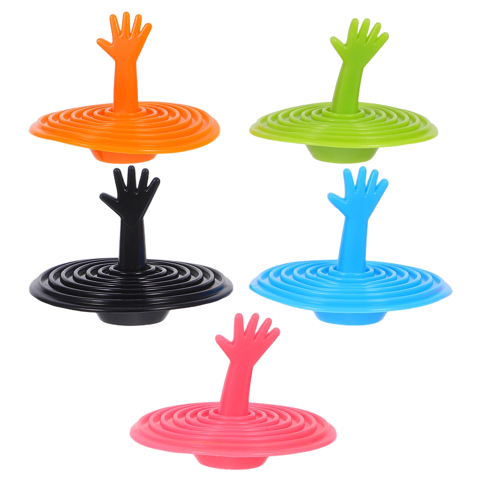 

5 Pcs Sink Stopper H Drain Stoppers Silica Gel Tub Plug Black Blue Pink Bathroom Shower Bath Laundry Tub