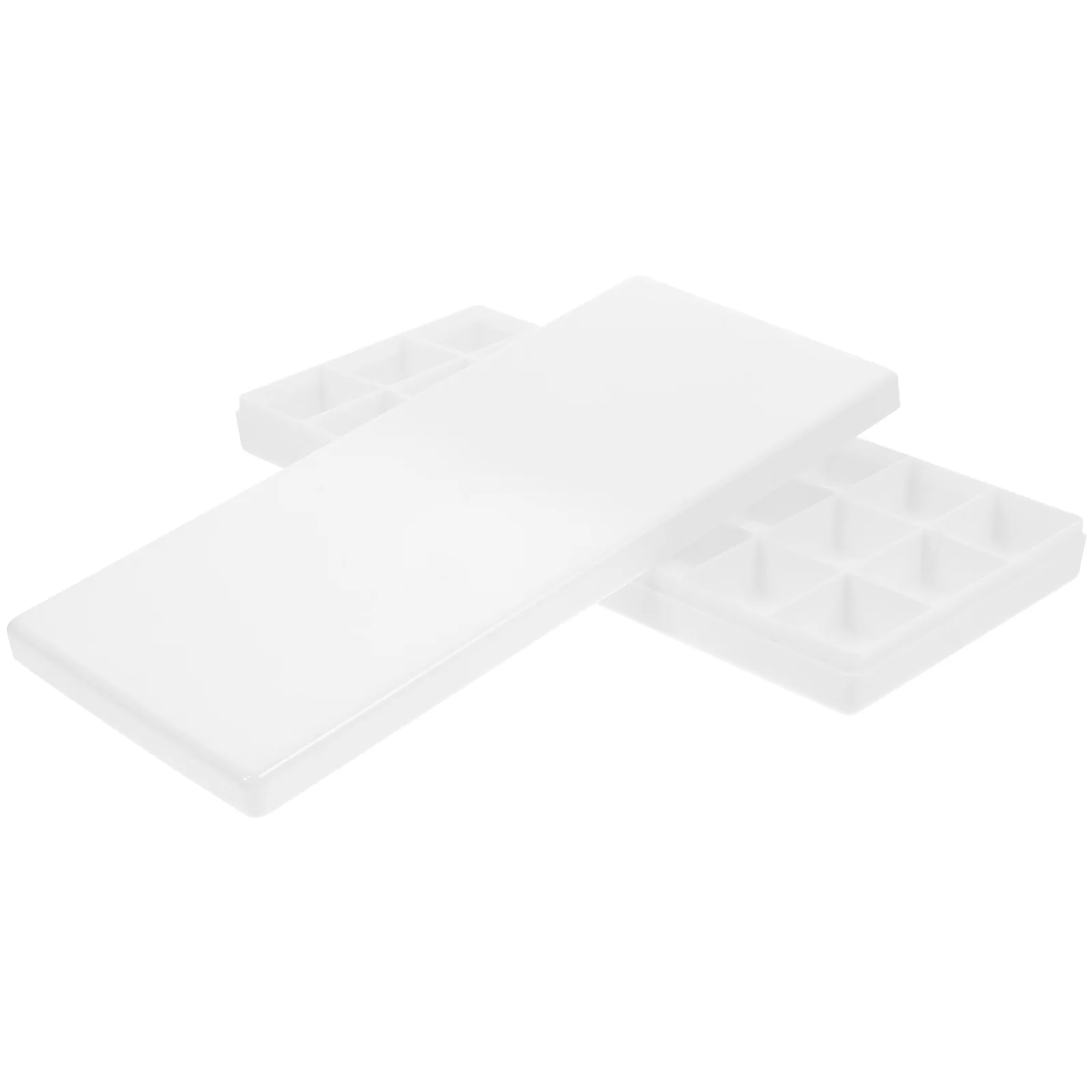 24 Wells Paintbox สี Thumbhole Design สีน้ํากล่องอะคริลิค Gouache น้ํามันสีพลาสติกทนทานปิดผนึก Moisturizing