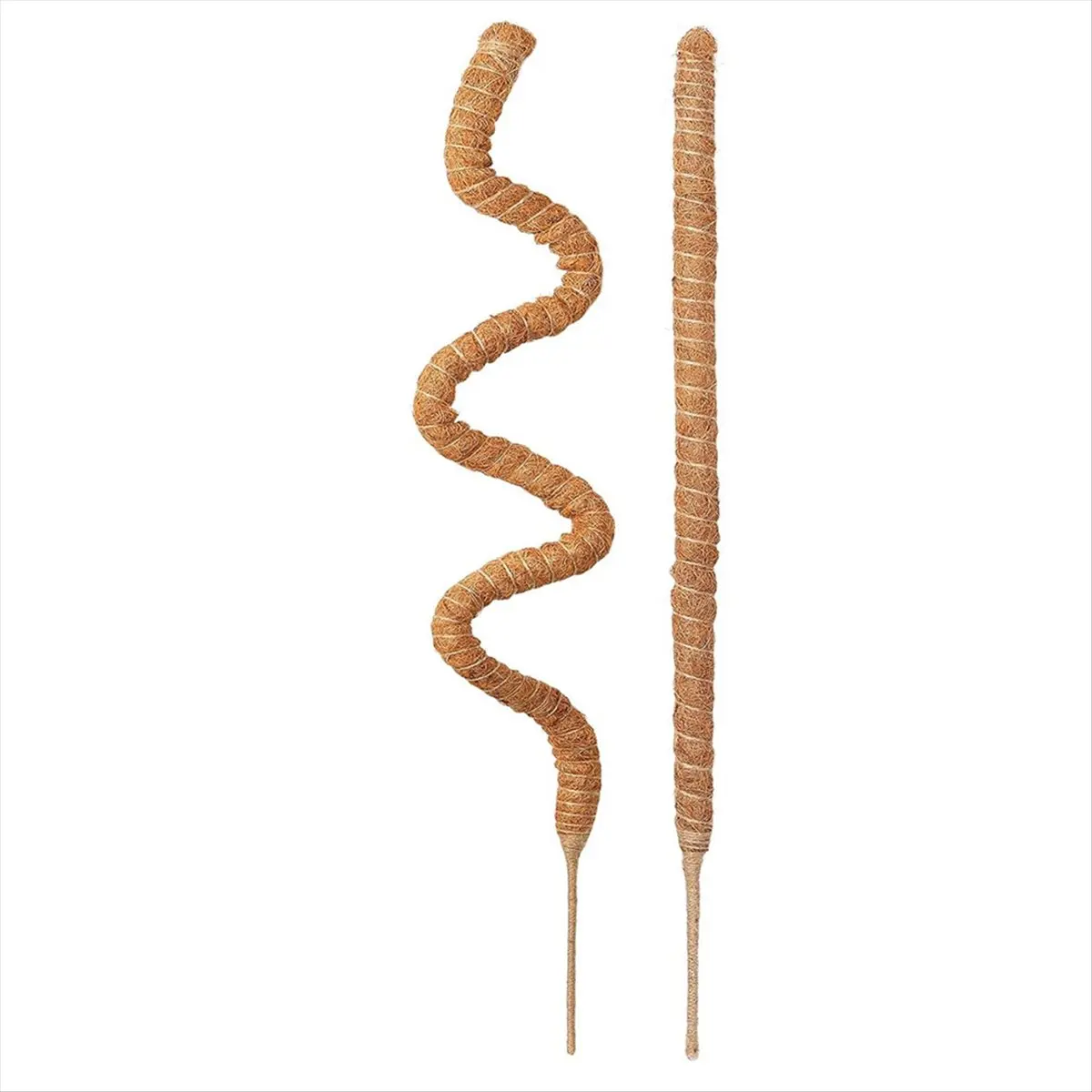A24I Moss Pole Monstera Plant Support,Bendable Plant Stakes for Indoor Plants, Plant Sticks Support for Climbing Plant 2 Pack