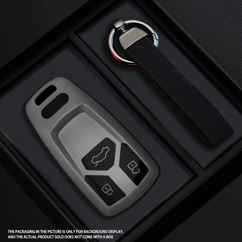 

Black Warrior Style TPU Car Key Case Cover Fob For Audi A4 B9 A5 A6 8S 8W Q5 Q7 4M S4 S5 S7 TT TTS TFSI RS