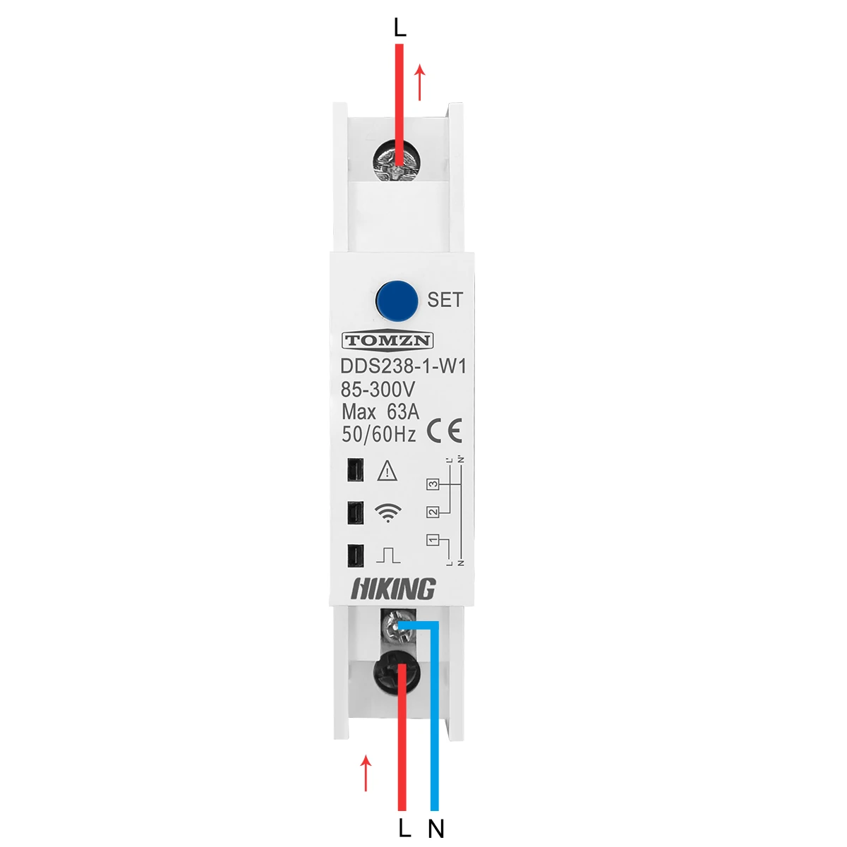 Imagem -03 - Wifi Inteligente Medidor de Energia Bidirecional Temporizador Monitor de Energia Kwh Medidor Smartlife com Proteção de Corrente de Tensão Tomzn 18 mm 63a