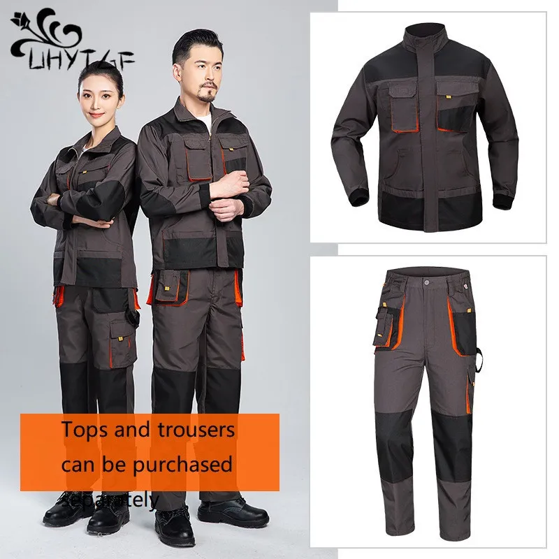 

Work Clothing Men Jacket Pants Suit Wear-resistant Factory Labor Uniforms Tooling Auto Repair Work Coveralls Workshop Workwear