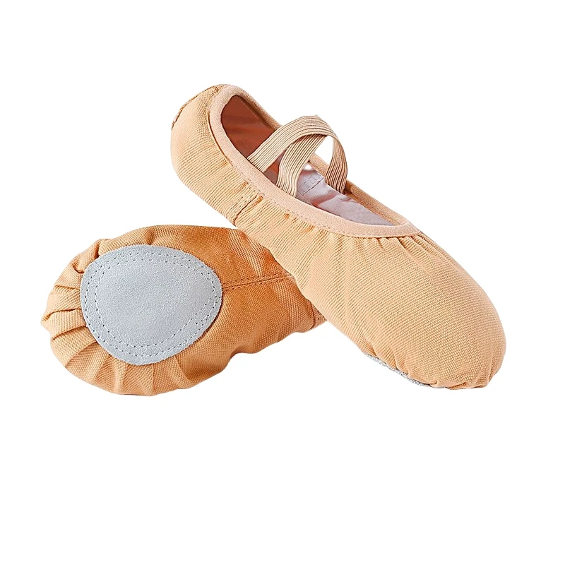 Zapatillas de Ballet para niñas, zapatillas de baile para mujer, zapatillas de baile de lona con suela suave, zapatillas de Ballet para niñas pequeñas