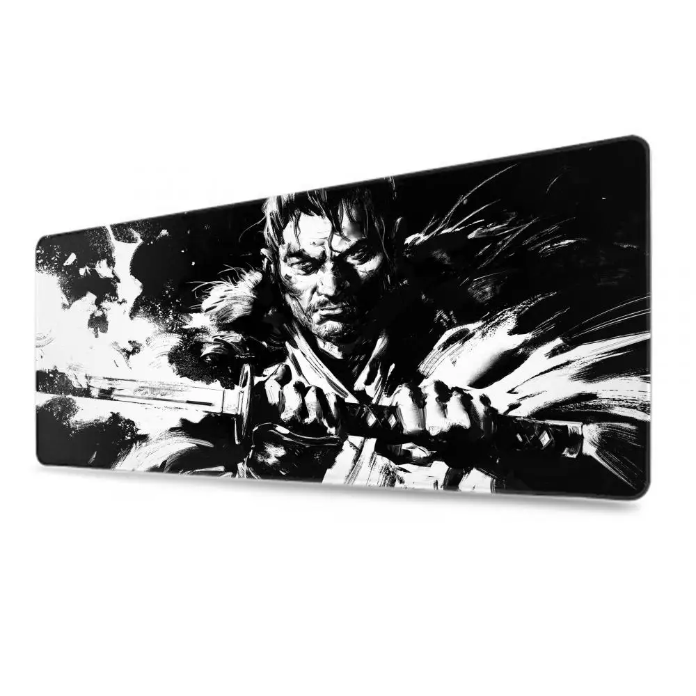 Cute Mouse Pad Ghost Of Tsushima Desk Mouse Pad HD Desk Pad Extended Gaming Keyboard Mats Large XXL Gamer Mousepad 90x40