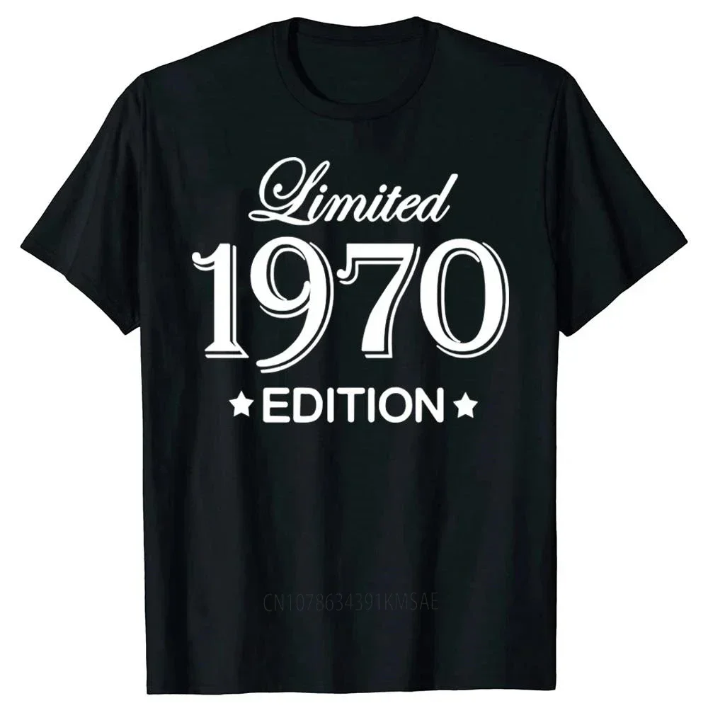 

Funny Summer Style Limited Edition 1970 T Shirts Men Funny Birthday Short Sleeve O Neck Cotton Man Made In 1970 T-shirt Tops