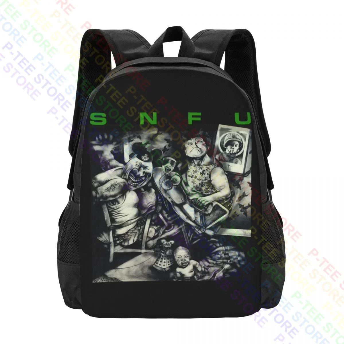 Snfu Better Than A Stick In The Eye Album P-1647Backpack Large Capacity Creative Storage Bag