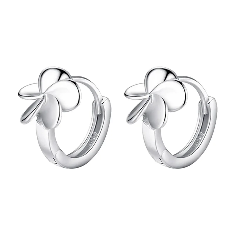 REETI 925 Sterling Silver Flower Hoop Earrings for Women  Animal Silver Jewelry Gifts Trendy