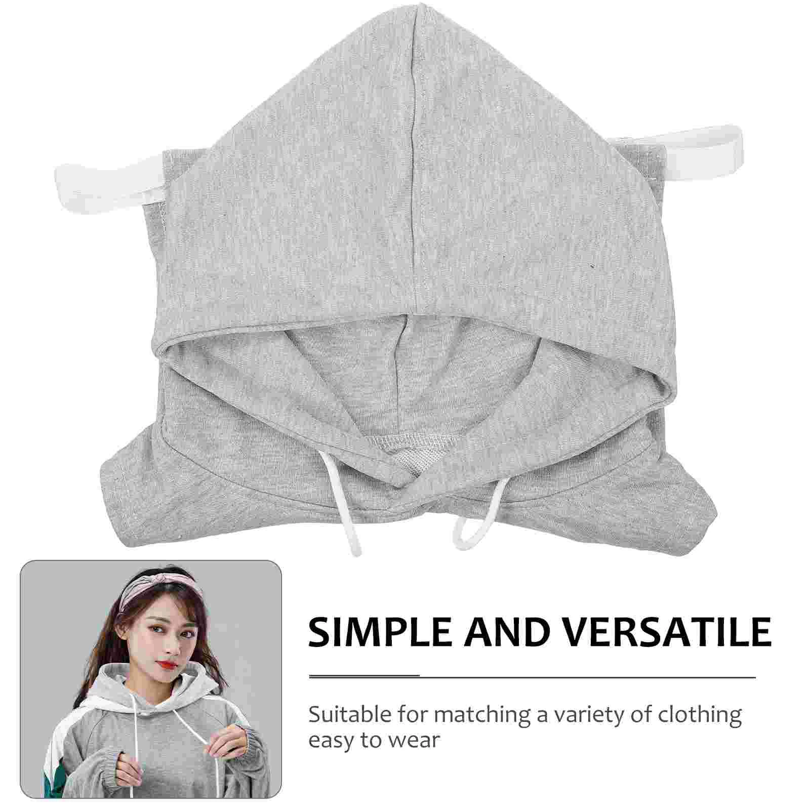 Fake Sweater Collar Clothes DIY False Hoodie Practical with Hat Detachable