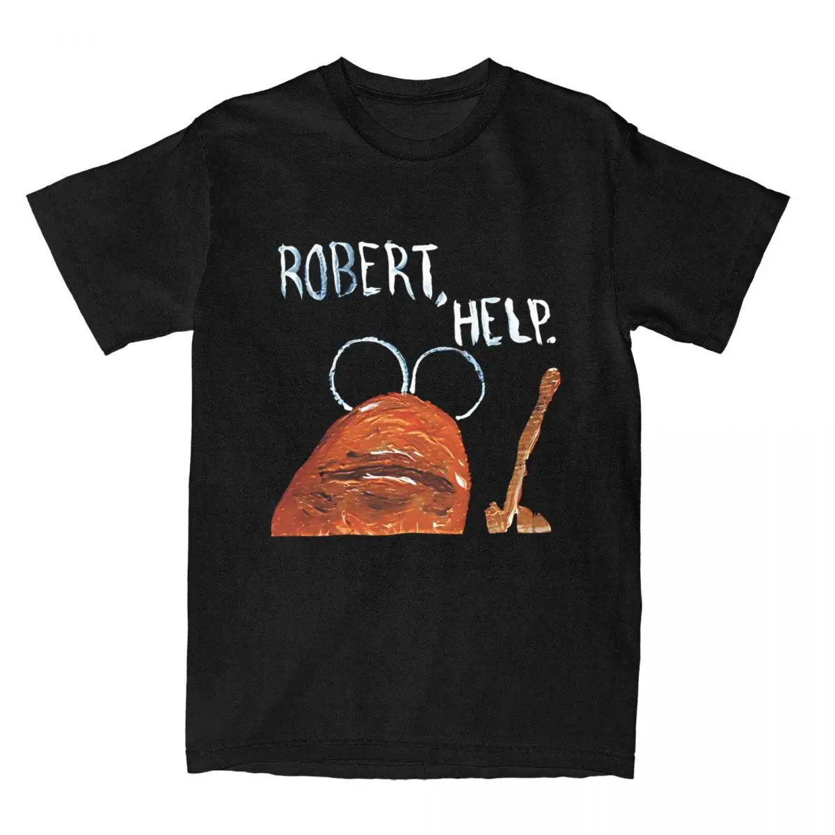 Funny Robert Help Marcus The Worm T Shirt Men Cotton Short Sleeve Round Neck Summer TopsTops