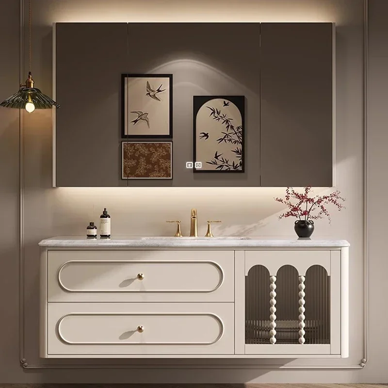 Simple Design Bathroom Vanities Shelves With Sink Storage Vanity Bathroom Vanities Multifunction Bathroom Fixture Gabinetti LLBC