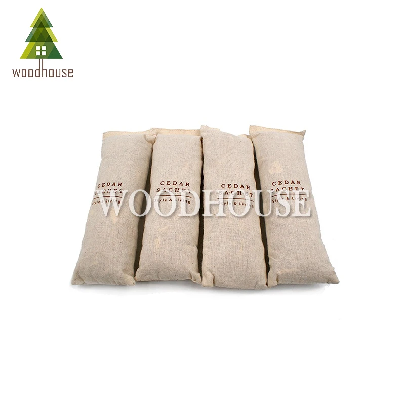 4PCS Cedar Big Sachets  Red Cedar Chips Sachets for Clothes Storage, Home Fragrance Sachet for Drawers and Closets
