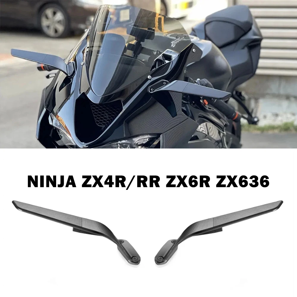 

Ninja ZX4R 2024 ZX4RR 2023-2024 Accessories for Kawasaki ZX636 ABS KRT Motorcycle Stealth Mirrors ZX6R Adjustable Sport Winglet