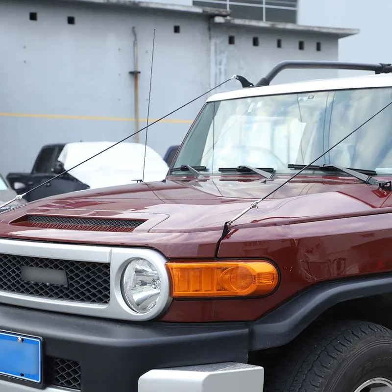 For Toyota FJ Cruiser 2007-2021 Front Hood Wire Rope Bracket Through The Jungle Protector Obstacle Eliminate Car Accessories