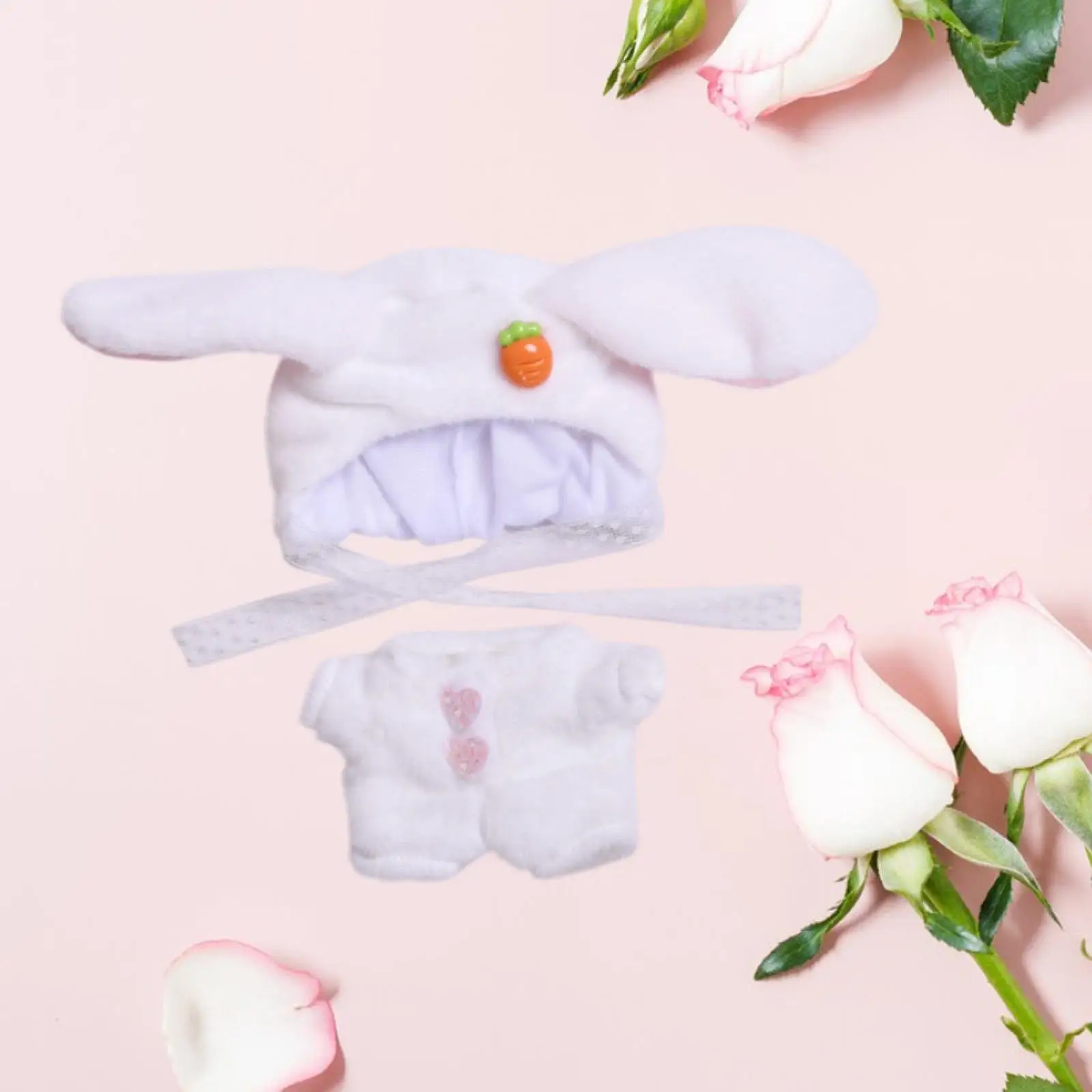 Conjunto de mono de muñecos de peluche, accesorios de disfraces de muñecas, ropa de trajes, para muñecas de 5,91 pulgadas/6,69 pulgadas, muñecas de niño y niña