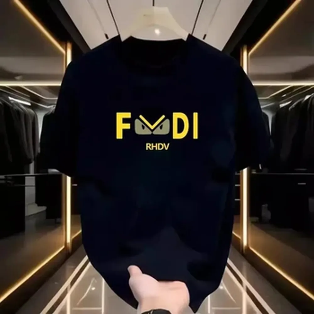 American Trendy Brand Cotton Summer Casual Crew Neck T-shirts Short-Sleeved Tops for Men and Women 2026 Fashion Trend Clothing