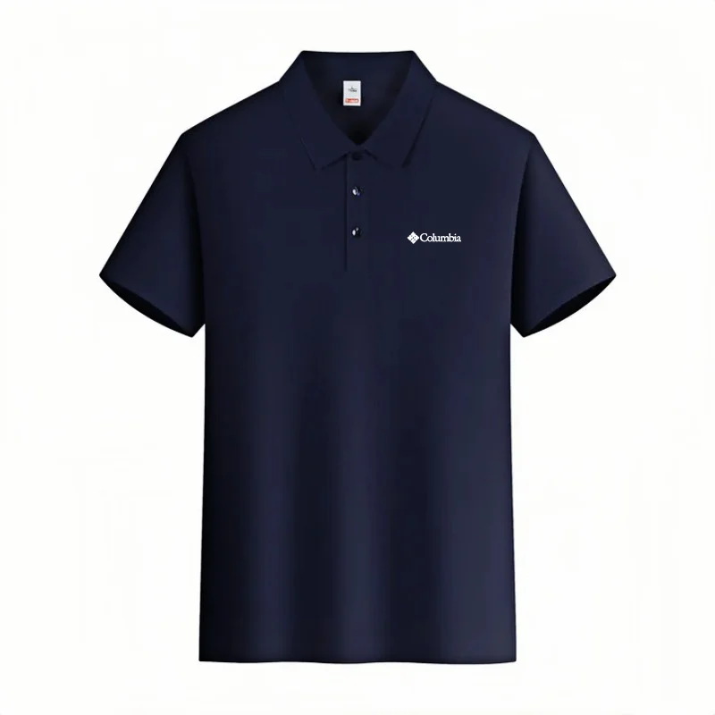 Men's short sleeved polo shirt high-end brand embroidered top 2026 summer new solid color comfortable and casual lapel T-shirt Sbdd50a406d284c6d98de6f1a7b4b4dc1p