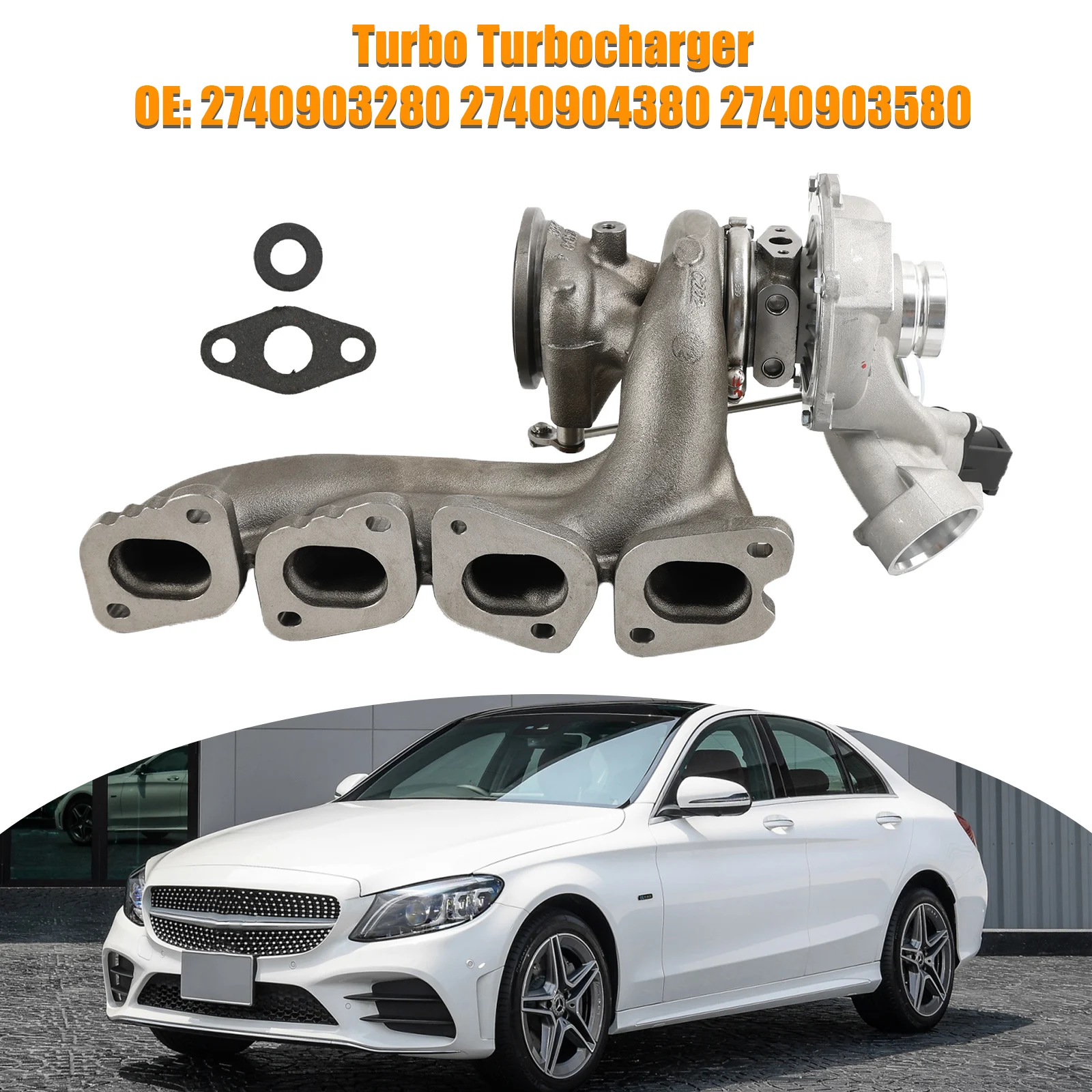 Turbo Turbocharger For Mercedes-Benz C300 C350e E300 GLC300 SLC300 2740904380