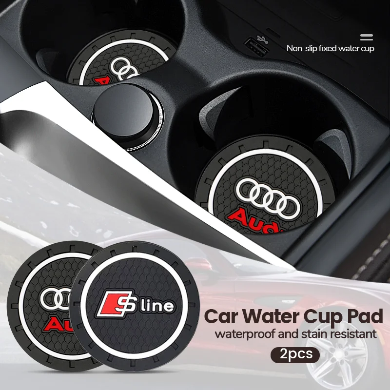 

2 шт., автомобильные Нескользящие Коврики для Audi A1 A2 A3 A4 A5 A6 A7 A8 Q1 Q2 Q3 Q4 Q5 Q6 Q7 Q8 TT RS3