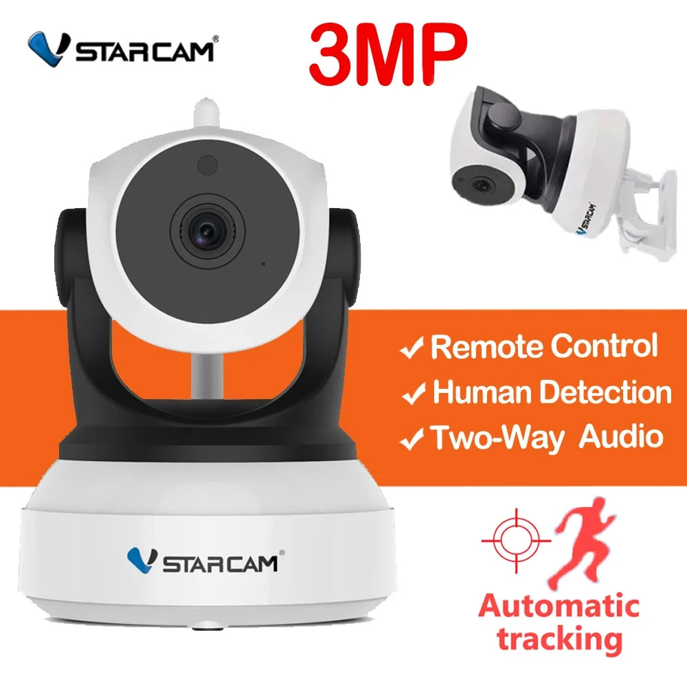 

Vstarcam 3MP HD Wireless IP Camera WiFi Surveillance CCTV Camera Indoor Home Security Night Vision PTZ Baby Monitor Camera