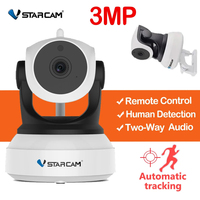 Vstarcam 3MP HD Wireless IP Camera WiFi Surveillance CCTV Camera Indoor Home Security Night Vision PTZ Baby Monitor Camera