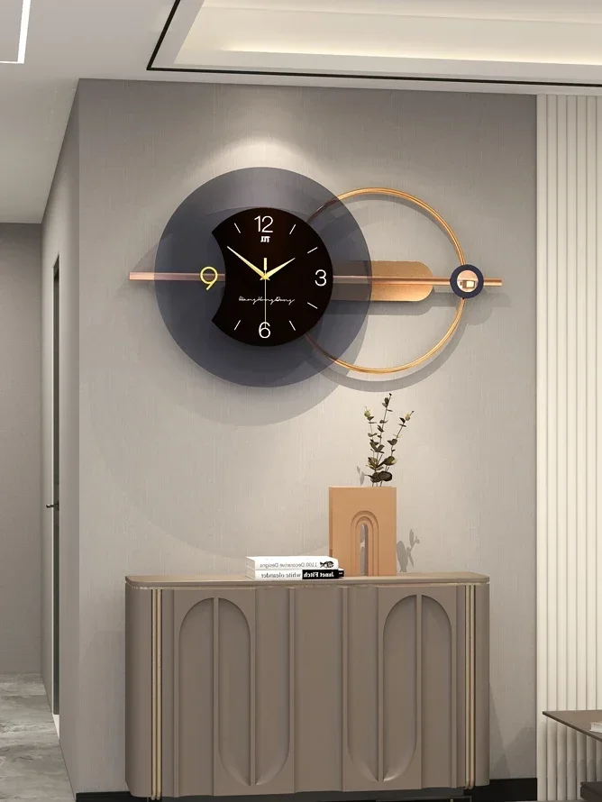 Luxury Metal Wall Clock Modern Large Silent Clocks Wall Home Decor Gold Watches Mechanism Living Room Decoration Gift Ideas