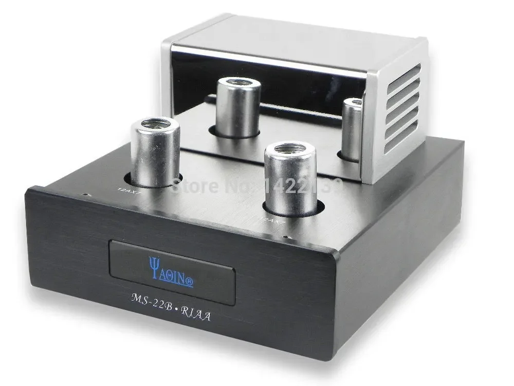 MS-22B 12AX7B X 2 أنبوب فونو المرحلة قبل HiFI مكبر للصوت أنبوب فونو Preamp