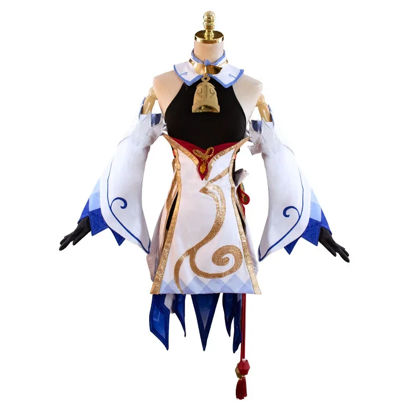 Genshin Impact Ganyu Cosplay Sexy Jurken Bluey Pruik Halloween Kostuums Voor Vrouwen Meisje Verkleedkleding Sets Exotische Accessoires Rekwisieten