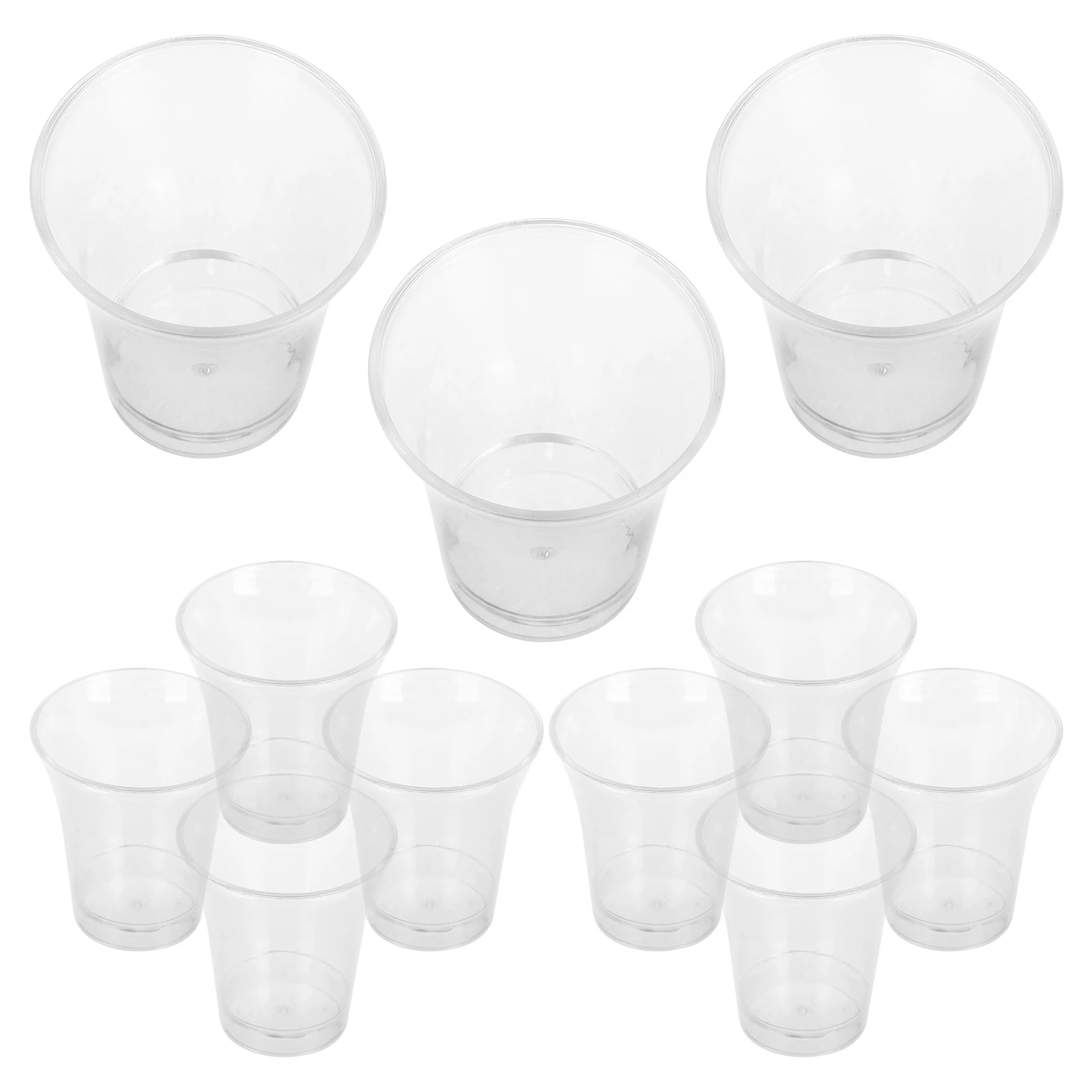 

200pcs Communion Cups Disposable Plastic Church Sacrament Supplies Clear Drinking Cups Reusable Mini Condiment