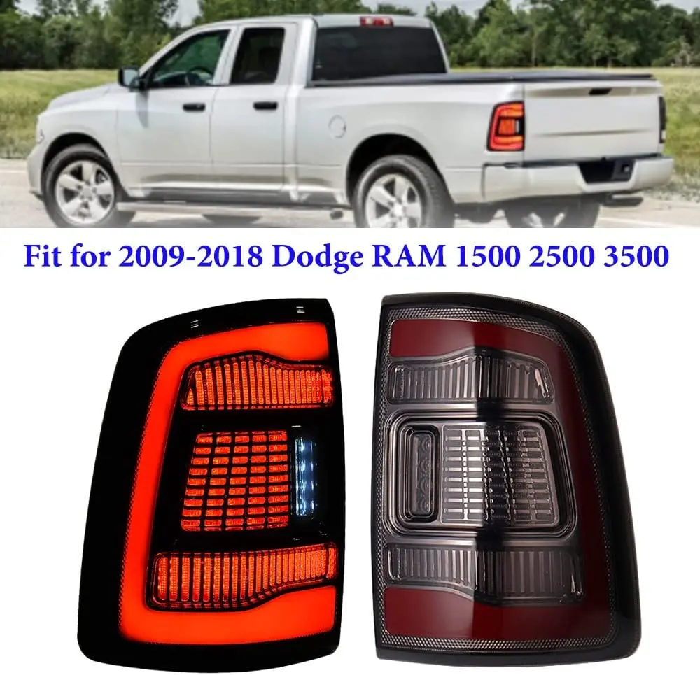 LED Tail Light For Dodge Ram 1500 2500 3500 2009-2018 Rear Brake Parking Lamps Turn Signal Rear Running Taillight Assembly