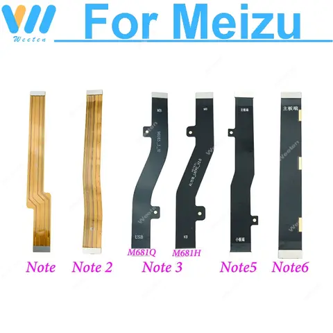 Cable flexible de placa principal para Meizu M1 M2 M3 M5 M6 Note, piezas de repuesto de Cable de cinta flexible LCD