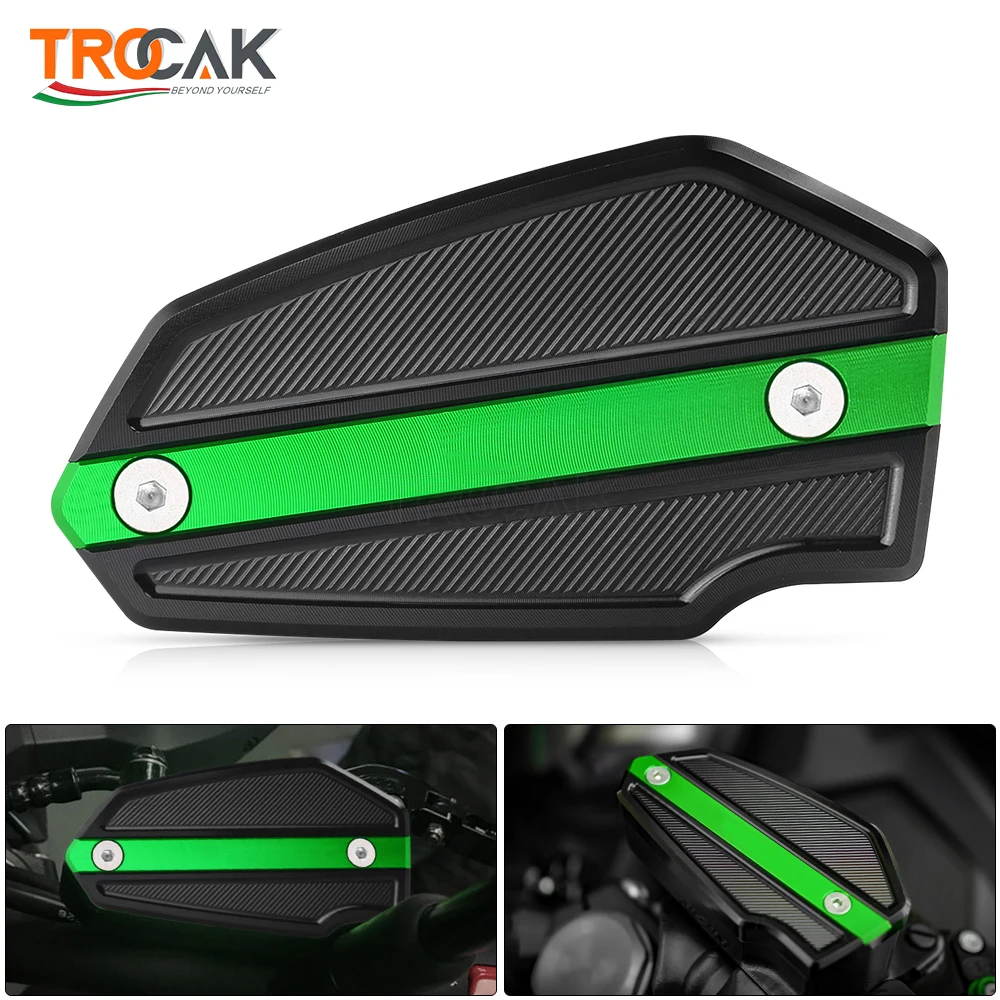For Kawasaki Z650 Z 650 Ninja 650 VERSYS 650 Motorcycle CNC Front Brake Fluid Reservoir Oil Cup Cap Master Cylinder Cover