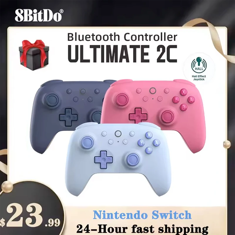 8BitDo - Ultimate C Bluetooth Wireless ALPS Joystick Bluetooth gamepad Gaming Controller for switch oled Lite