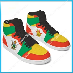 Dropshipping Print On Demand Men Women Custom Shoes Sneaker Zimbabwe Flag Custom Printing