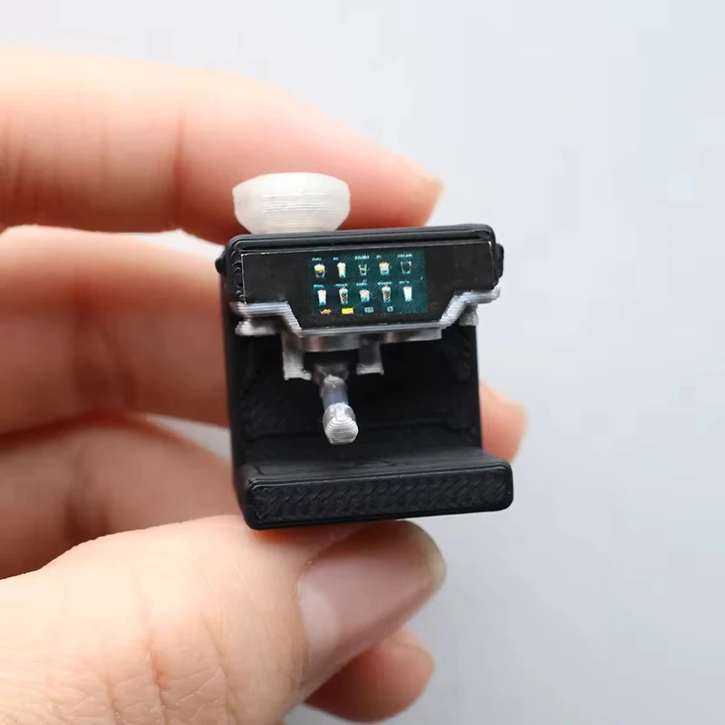 Mini Coffee Maker Fridge Magnets Simulation Dollhouse Decor DIY Electrical Model Kitchen Decoration Commemorative Gift 3D