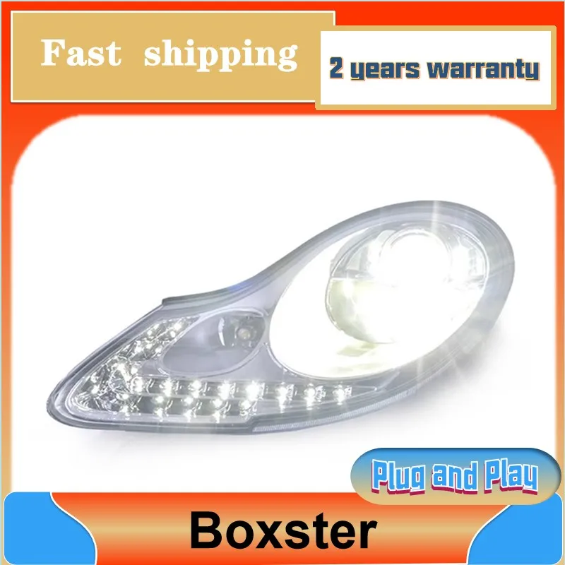 Car Styling for Porsche Boxster Headlight 1998-2004 996 Headlight 911 DRL Turn Signal Low High Beam Projector Lens