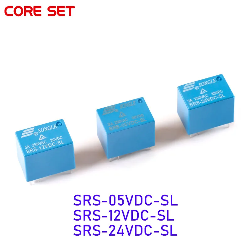 5pcs/1pc Relay Signal Relay 4100 SRS-05VDC-SL SRS-12VDC-SL SRS-24VDC-SL 5V 12V 24V 6Pin 3A A Set of Conversion Relays Relais