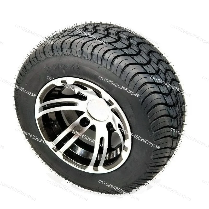 10 Inch Tubeless Tire 205/50-10 With Rim For Sightseeing Patrol Car Flat Road Use