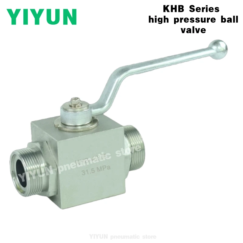 KHB-M16,M22,M27,M30*1.5,30M36,M42,M52,M60*2,G1,G3/8,G11/4,G11/2,NPT1/2,3/4,11/4,11/2 YIYUN high pressure ball valve KHB series