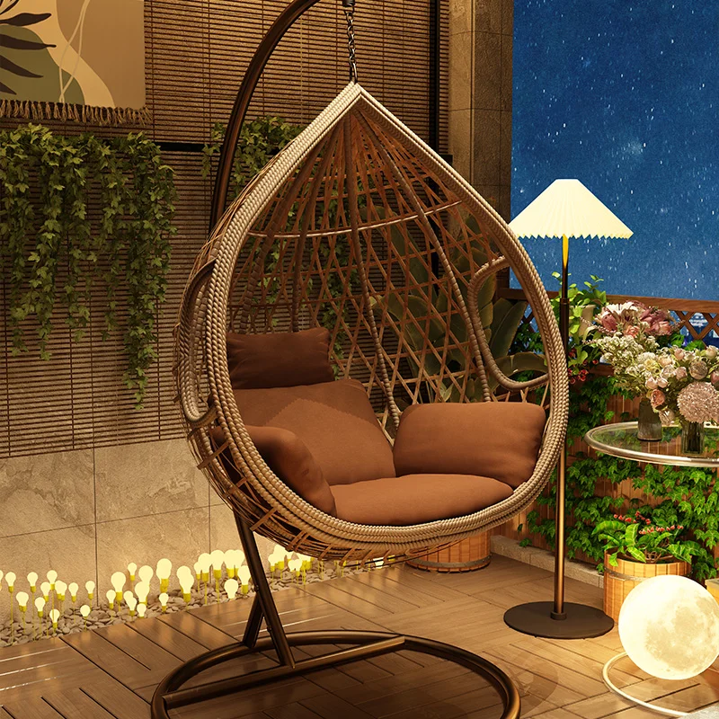 Suspended Garden Patio Swings Sex Modern Hanging Rocking Chair Patio Swings Hammocks Luxury Outdoor Furniture Columpiar LLPS