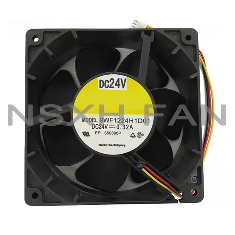 

NEW 9WF1224H1D01 12038 DC24V 0.32A 3Lines Waterproof Cooling Fan