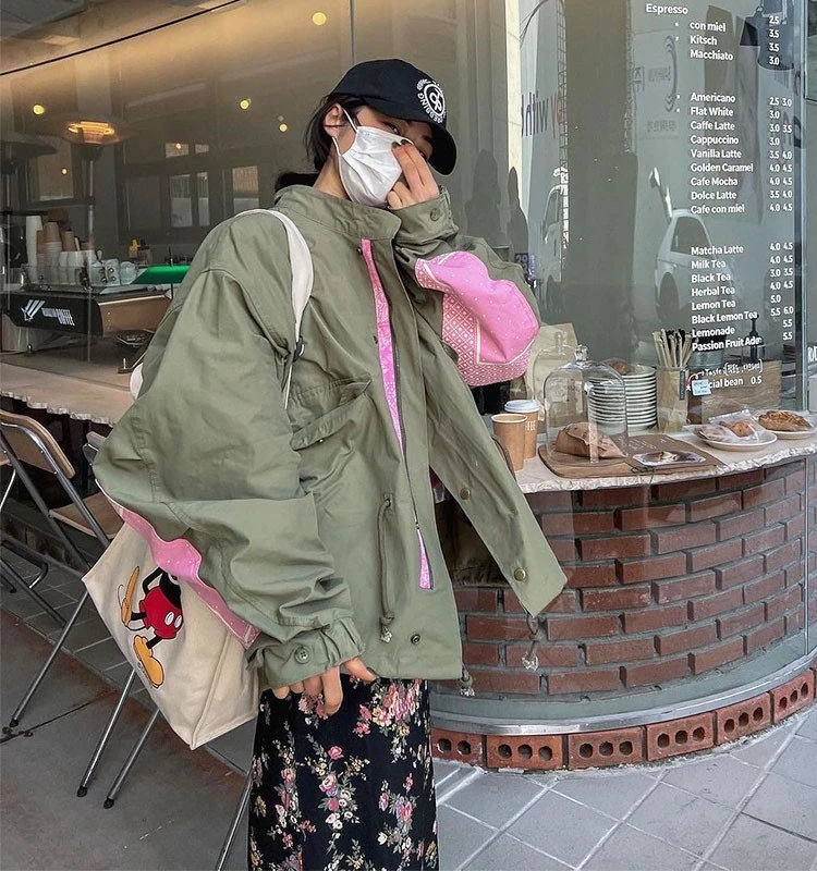 

Женское рабочее пальто свободного кроя с завязками на талии, средней длины, для осени, в винтажном стиле, с длинными рукавами