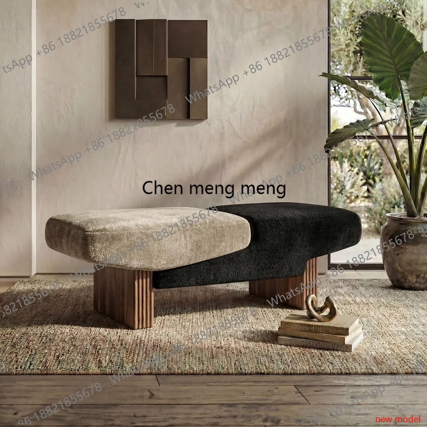 dd182dd182DD182Senior shopping mall rest, bench stool entrance entrance entrance to change shoes, sofa stoolf132