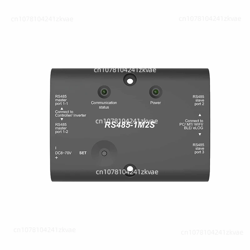 

RS485-1M2S Extension Module extend the RS485 communication port of EPever solar controller/inverter