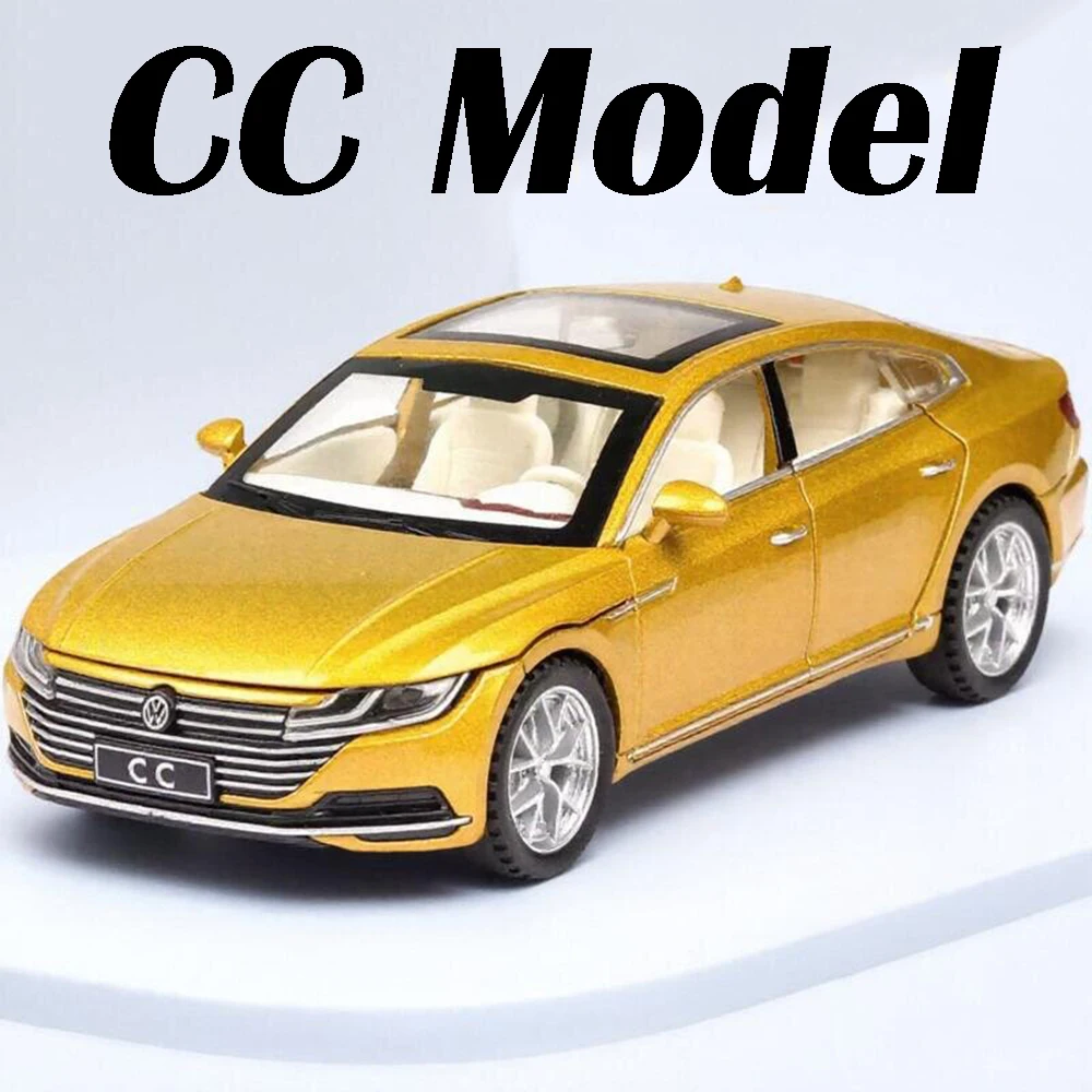 Coche en miniatura CC 1:32, juguetes de aleación, modelos fundidos a presión, puertas con luz de sonido, coches de simulación abiertos, regalos para niños