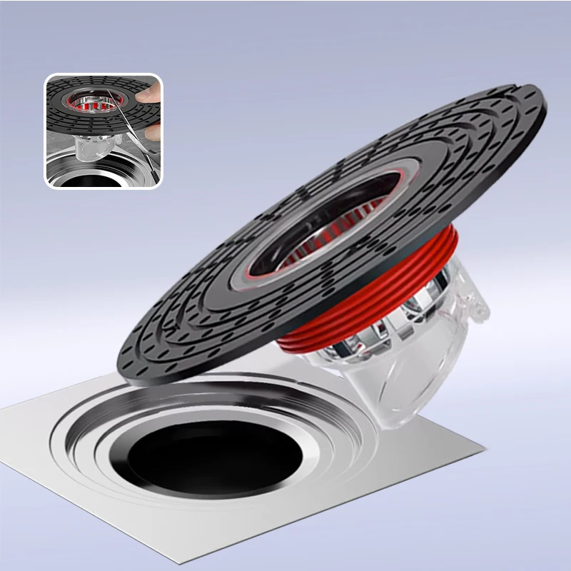 

Bathroom Floor Drain Filter Deodorizing Artifact Sewer Pipe Anti Insect Anti Clogging Floor Drain Core